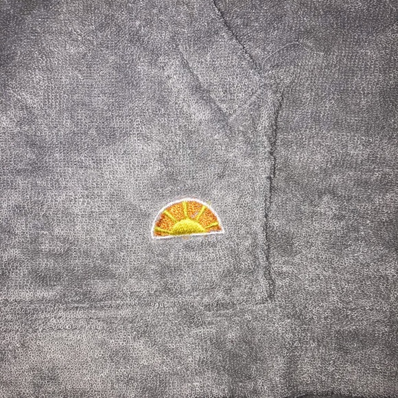 C&C California Women’s Retro Style Sheer Mesh Back Grey Sweatshirt Sz S UM4099C - Picture 5 of 13